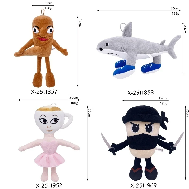 Italian Brainrot Plush Tung Tung Tung Sahur Tralalelo Tralala Stuffed Pillow Shimpanzini Bananini Plushies Toy For Kid Gifts