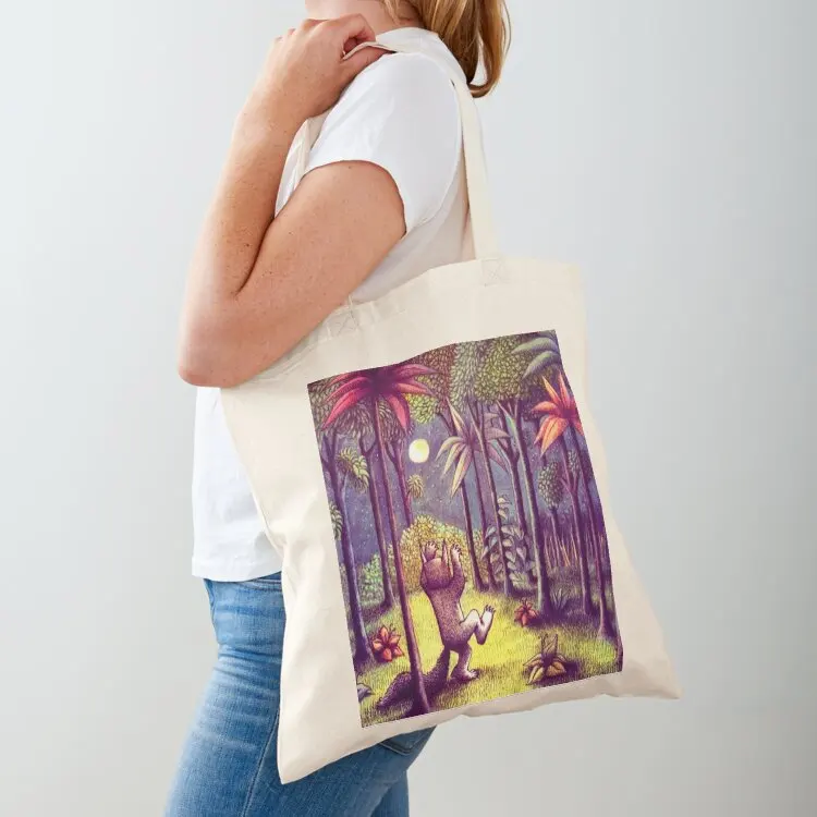

Let the Wild Rumpus Start Tote Bag Lady bag canvas tote bag shopping logo Candy bags