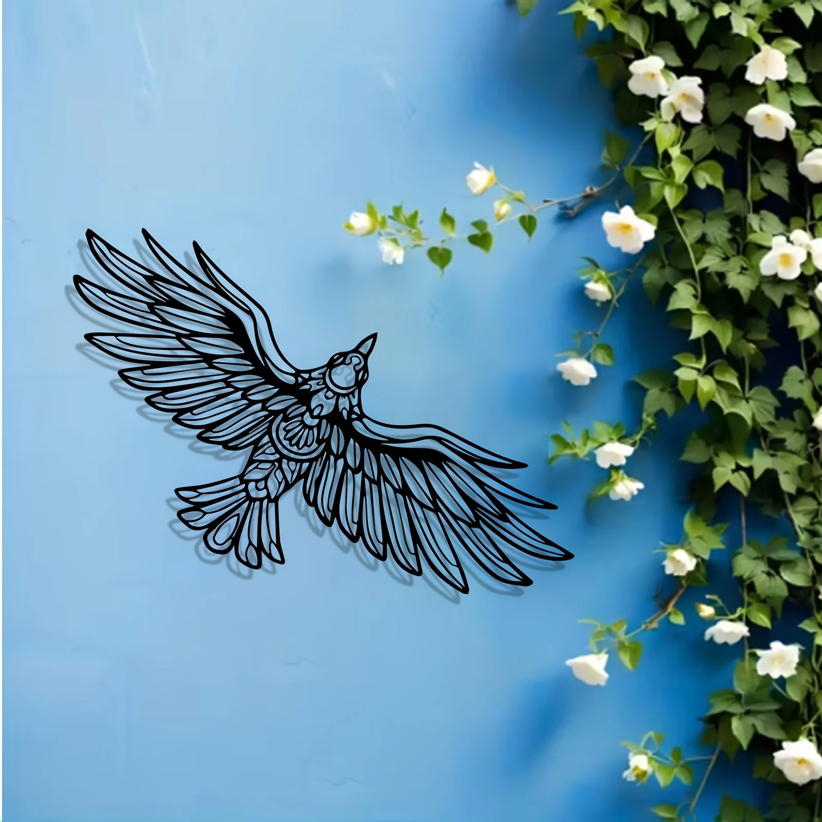 CIFbuy Metal Wall Art Modern Eagle Iron Decor Waterproof Rustproof Sign for Indoor Outdoor Home Garden Yard Patio