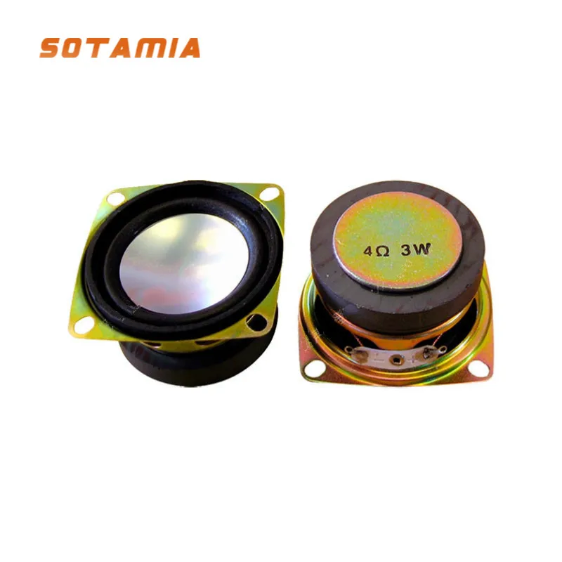SOTAMIA 2Pcs 2 Inch Full Range Speaker Driver 4 Ohm 3W DIY Multimedia Music Sound Speaker USB Card Loudspeaker Home Theater