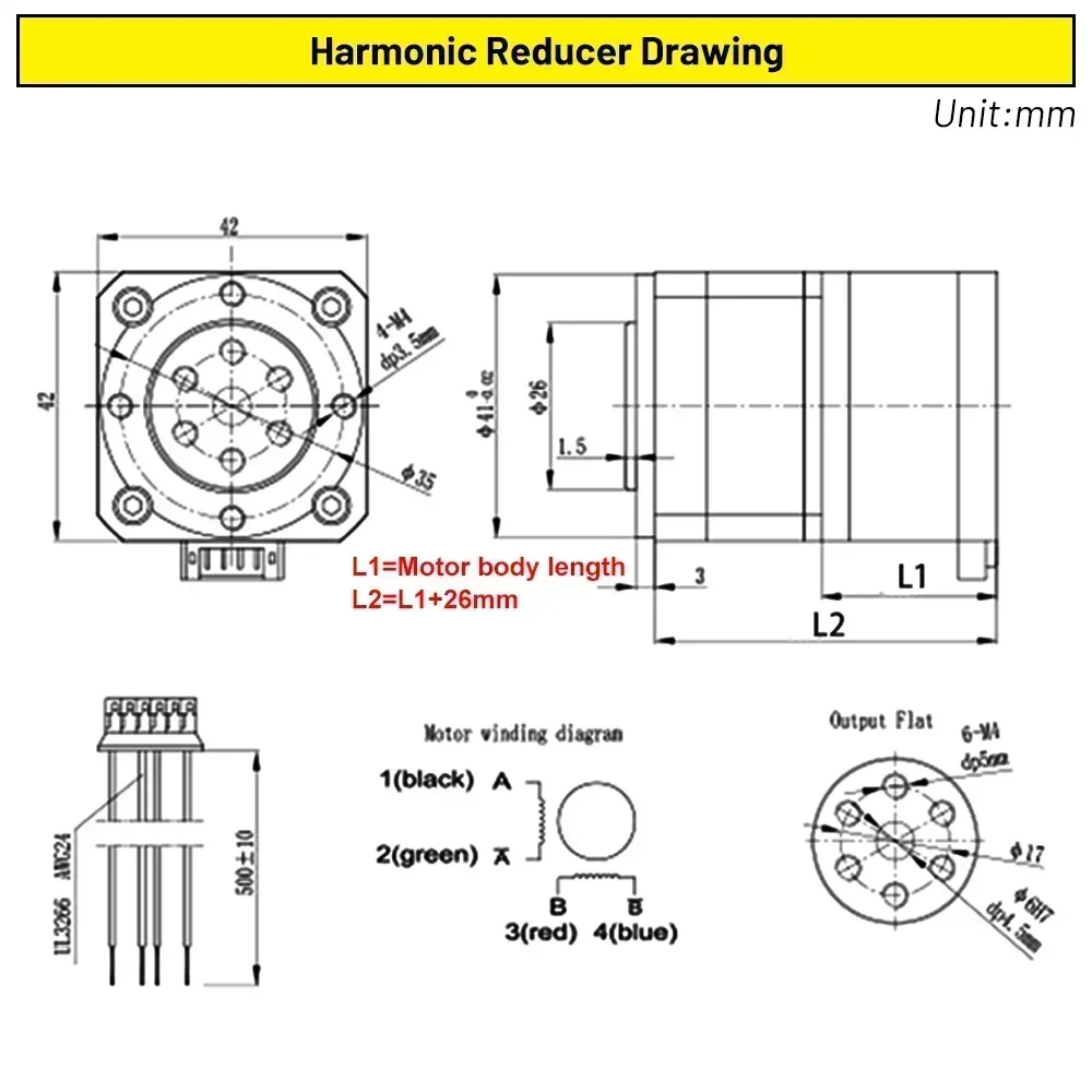 High Precision Mini Harmonic Reducer Strain Wave Gear Reducer Harmonic Drive Rotary Actuators for Industrial Robot CNC Equipment