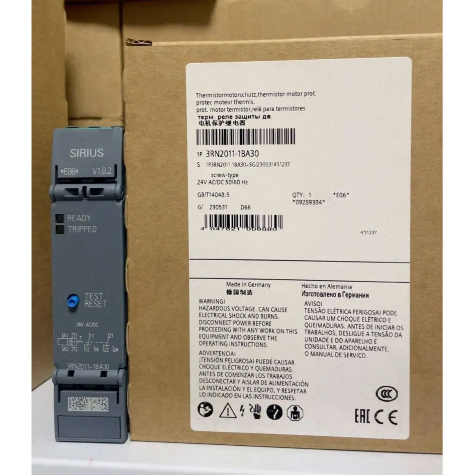 

Brand New 3RN2011-1BA30 3RN2011-2BA30 Warranty One-year