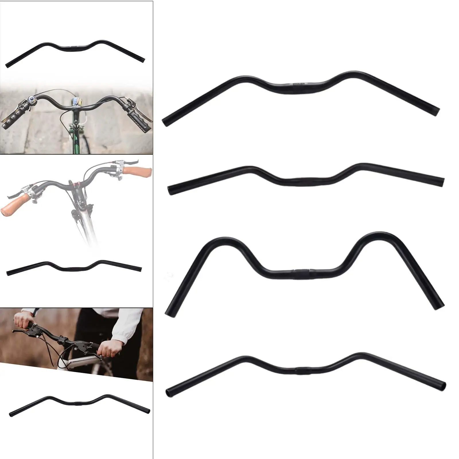 

Flat Bar Cycling Parts M Handlebar Comfortable Bent Bar Bike Handlebar for Riding City Bikes Outdoor Cycling Mountain Road Bikes