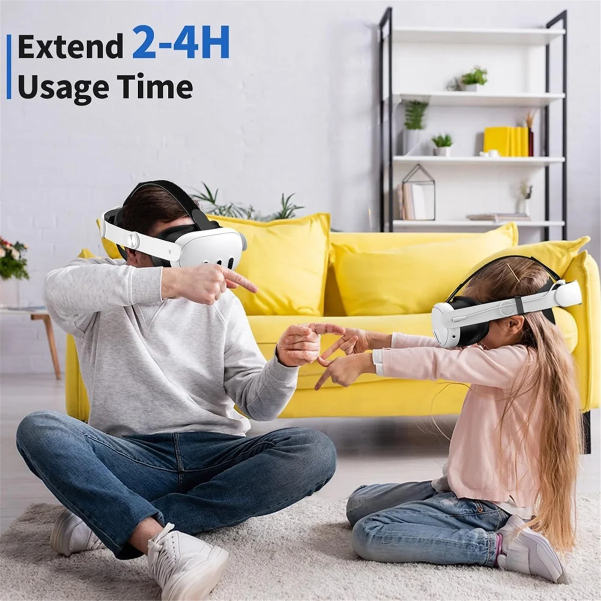 

Charging headsetSuitable for Quest3 RGB Elite Headband VR Accessories 10000mAh Fast Charging 18W Battery Headset