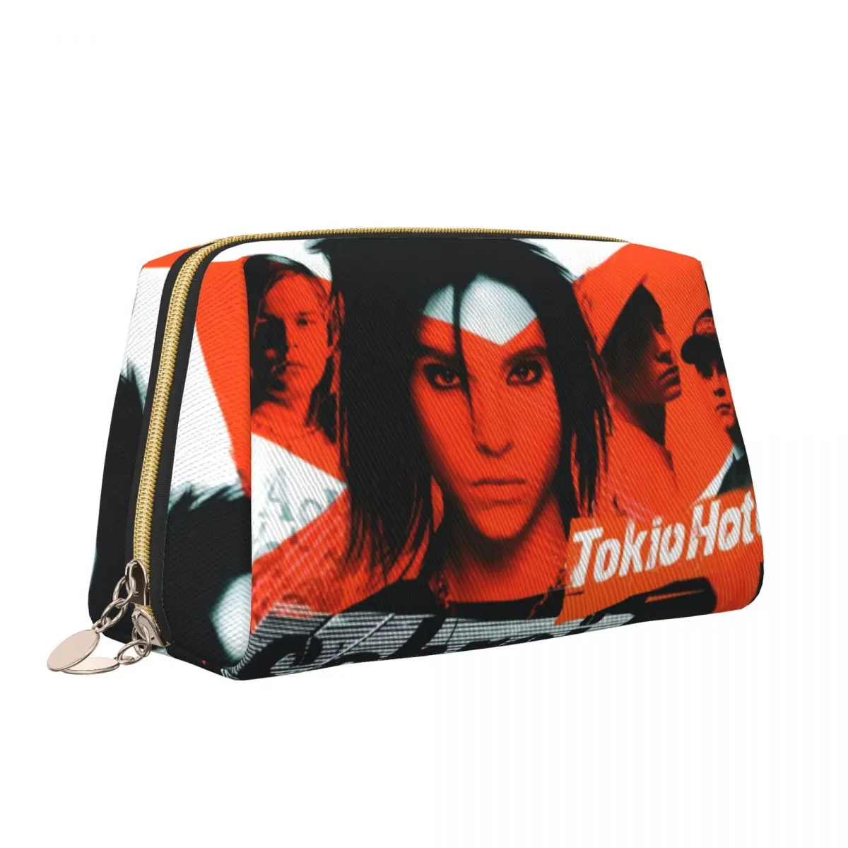 Custom Music Rock Band Tokio Hotels Toiletry Bag for Women Makeup Cosmetic Organizer Ladies Beauty Storage Dopp Kit Box