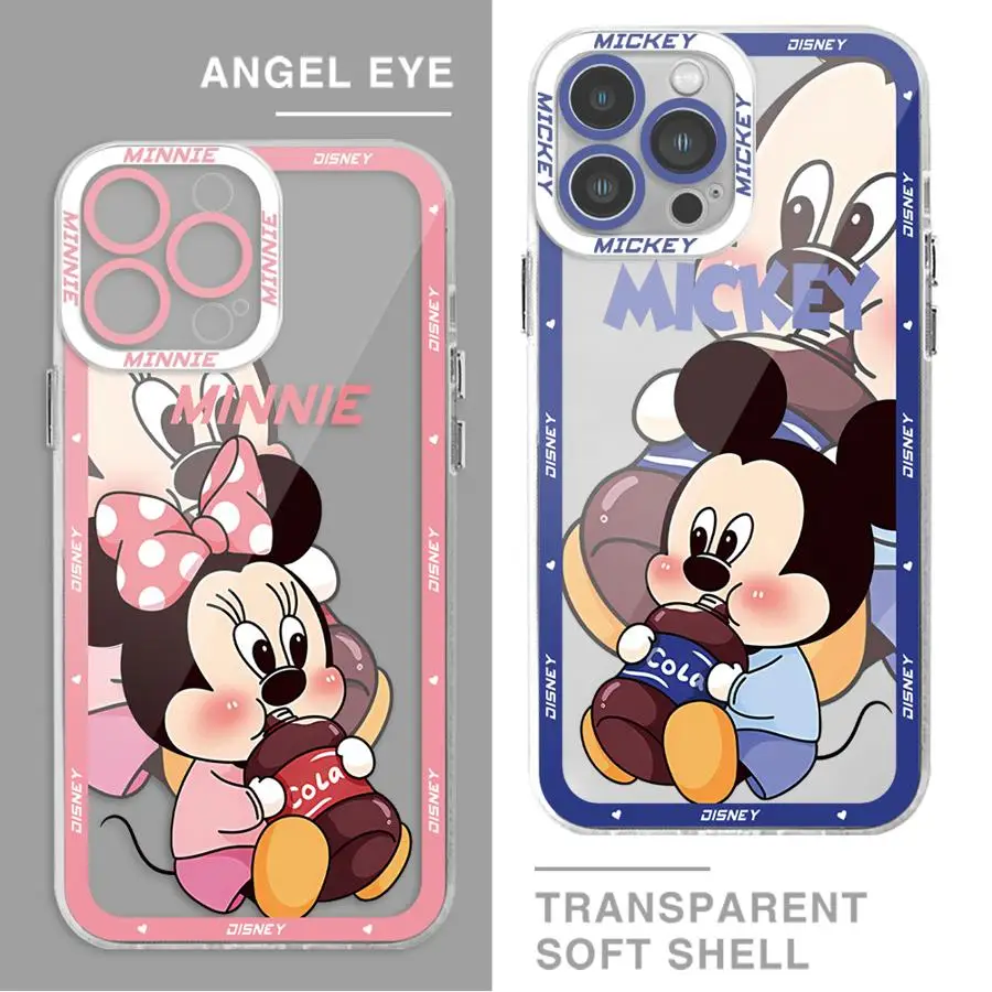 Cute Disney Mickey Minnie Phone Case for Honor 90 Lite X9a X9b X8b X7b Y9 Prime 2019 Clear Soft Shell