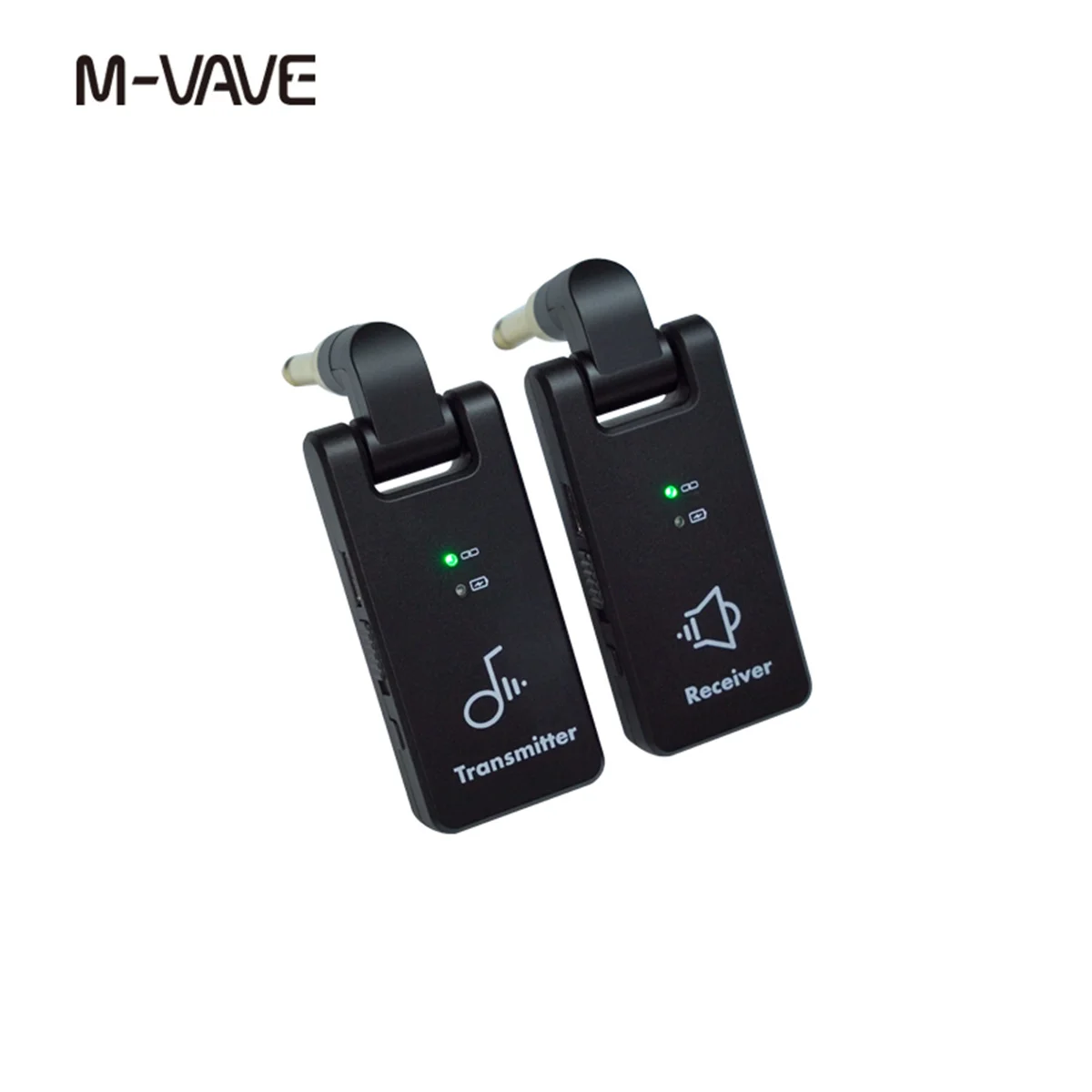 M-VAVE WP-8 2,4 G drahtloses Übertragungssystem Gitarrensystem 2-in-1-Stecker 4 Kanäle Gitarre kabellos mit wiederaufladbarer Box