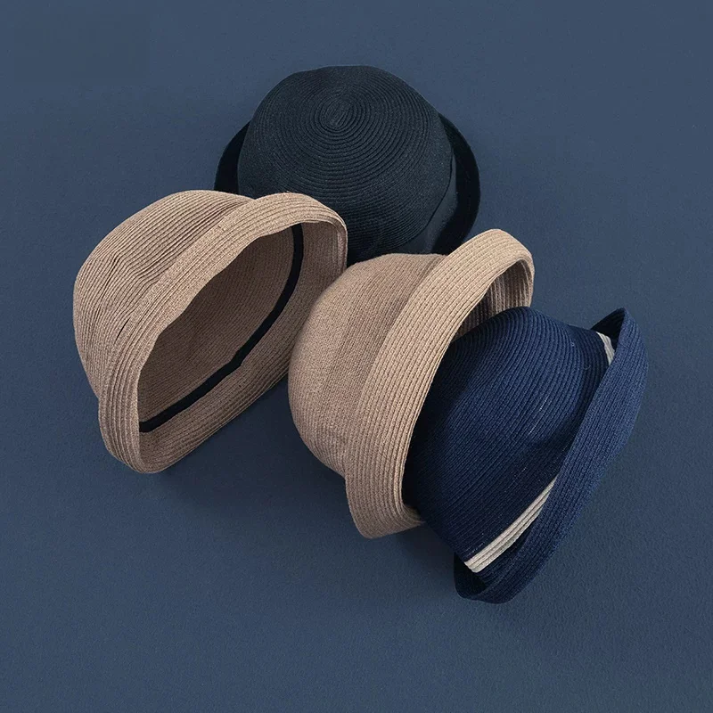 chapeau-de-paille-decontracte-polyvalent-respirant-pliable-offrant-une-protection-solaire-pratique-et-portable-chapeau-d'ete-unisexe-en-coton-pour-personnes-d'age-moyen