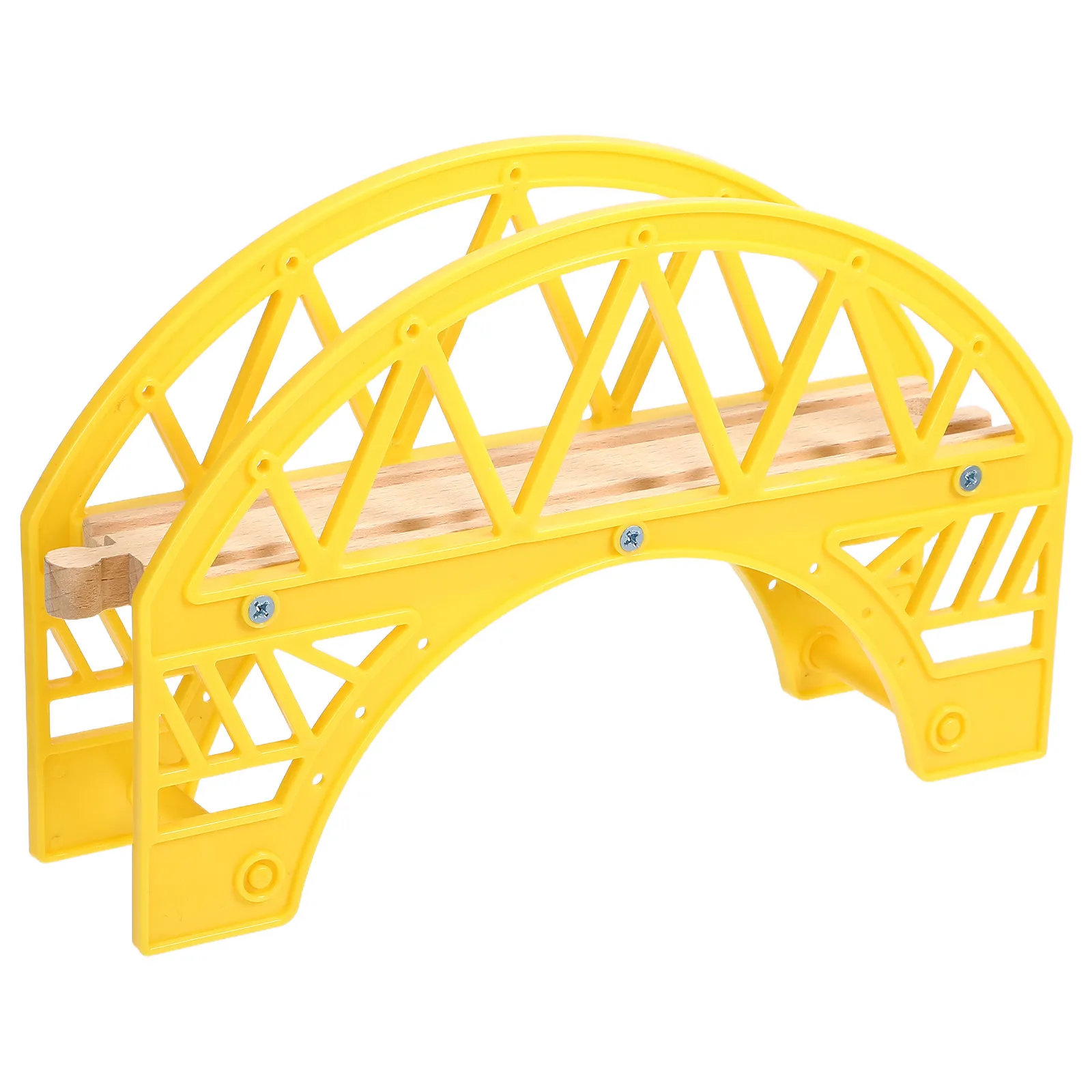 Train Track Bridge Arch Design Educational Creative Wood Railway Interactive Accessories Playset Enhancer