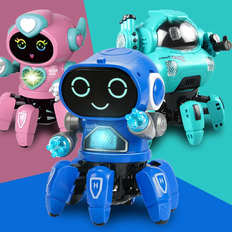 Robot de baile divertido para niños, juguetes eléctricos para niños pequeños, regalos para niños, cosas geniales, juguetes para bebés, muñecas de