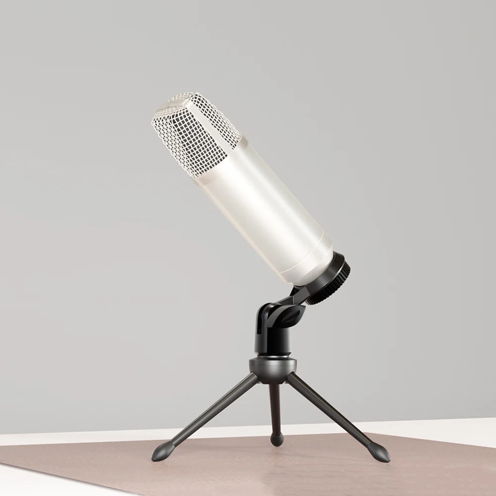 

4pcs Capacitor Microphone Mount Clip Rotatable Holder For Tabletop Podcast Lecture Presentation Recording Mic Stand Clamp