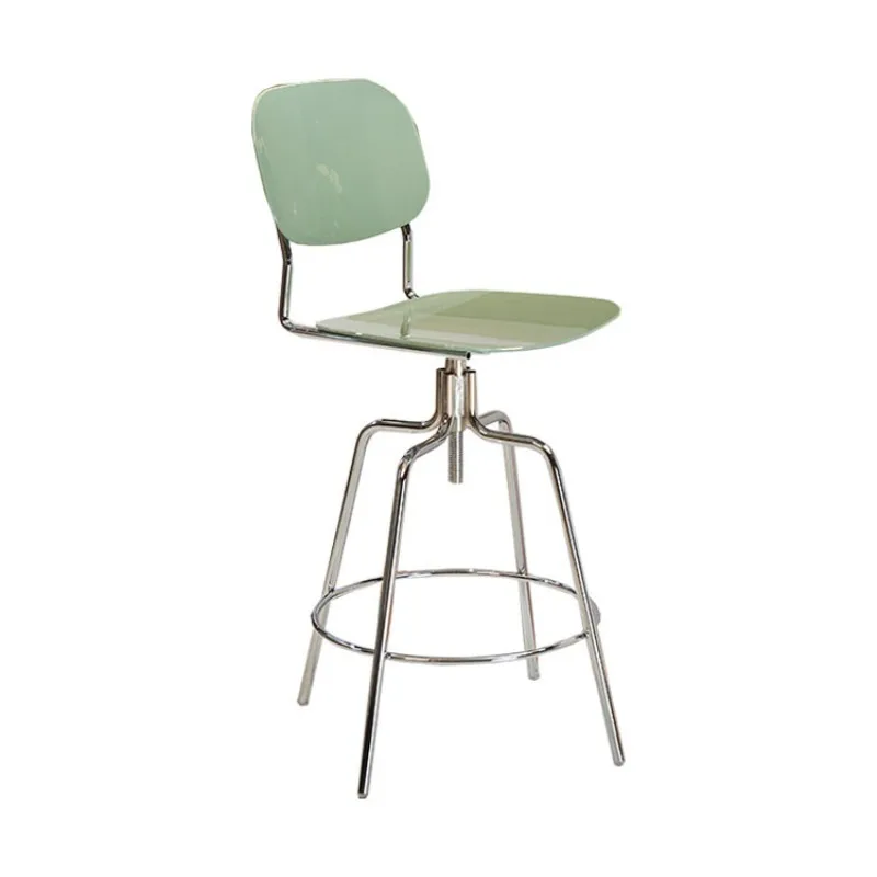 

Bar chair Modern simple home Nordic fashion light luxury chair High foot personalized white ins bar leisure chair