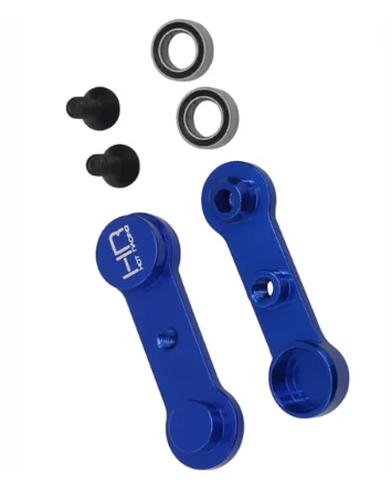 ホットレーシング アルミニウム HD ベアリング ステアリング ポスト マウント 1/10 スケール ロシ バハ レイ、ラック レイ、バハ レイ2 車両用