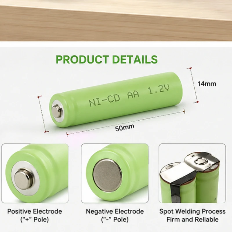 AA1000MAH Nickel Hydrogen Battery 1.2V Electric Toy LED Light Timer Wireless Earphones Electric Toy Rechargeable Battery