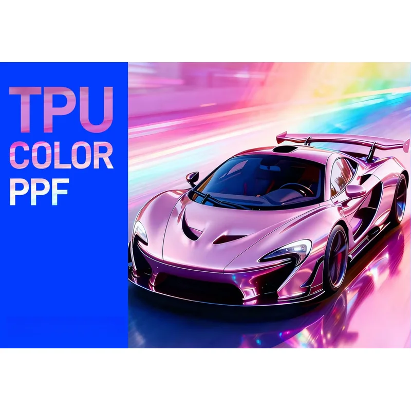 Superior TPU High-Gloss Photochromic Wrapping Film Roll.5MIL