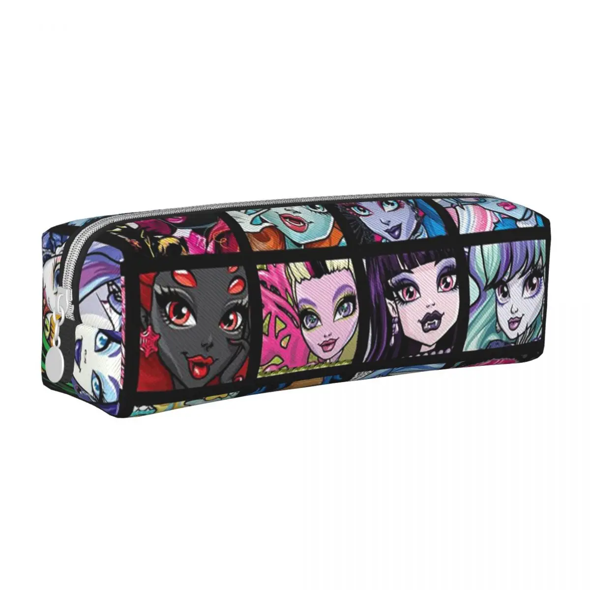 Monster High Collage Pencil Case Draculaura Pencil Pouch Pen Box for Girl Boy Big Capacity Bags Students School Gifts Stationery