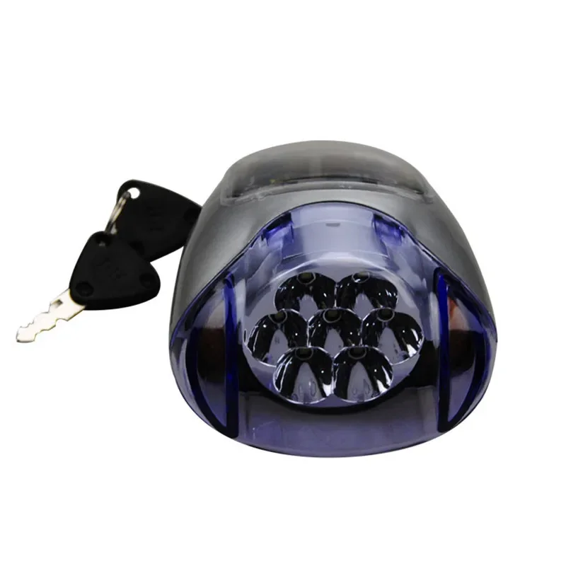 For Electric bicycle led binocular instrument 48v super bright headlight assembly  conversion horn switch with lock
