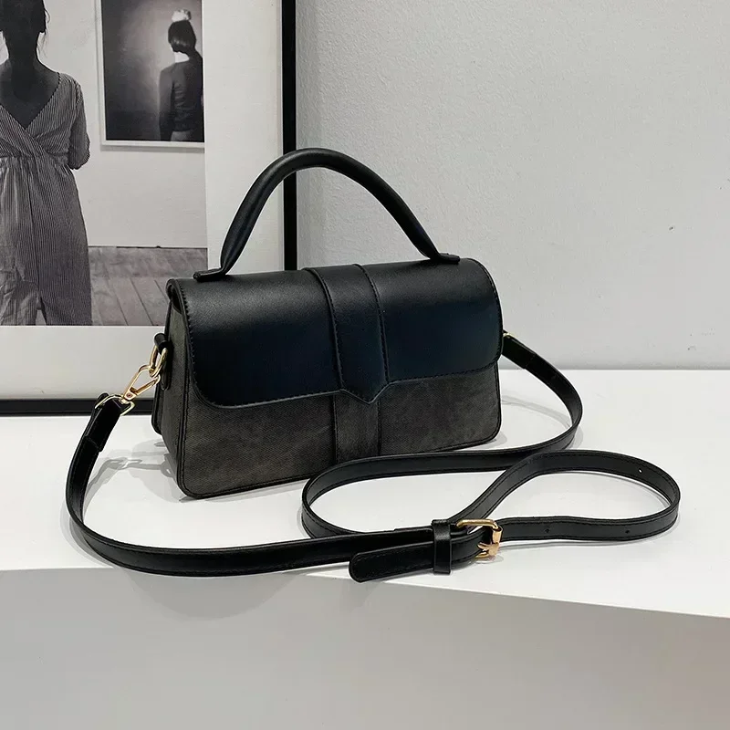 

Women's PU Leather Crossbody Bag - Lightweight Solid Color Shoulder Bag, Multi-Functional Everyday Tote Purse for Work & Travel