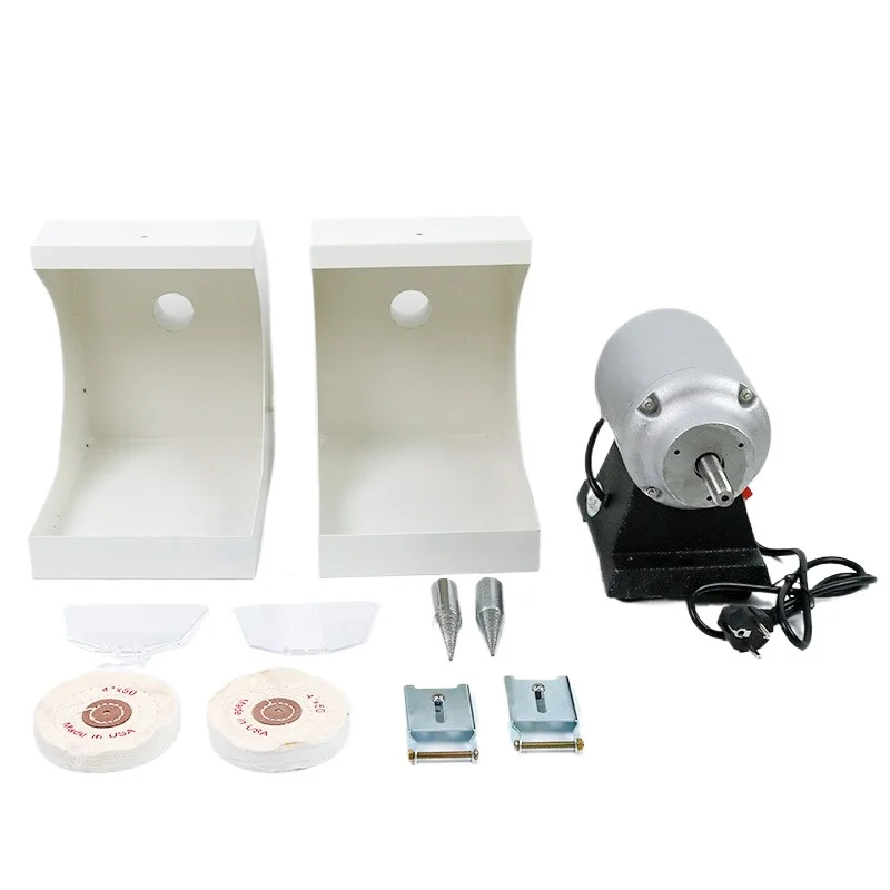 

Polishing machine with cloth wheel, denture grinding double head polishing machine, glue tray polishing machine