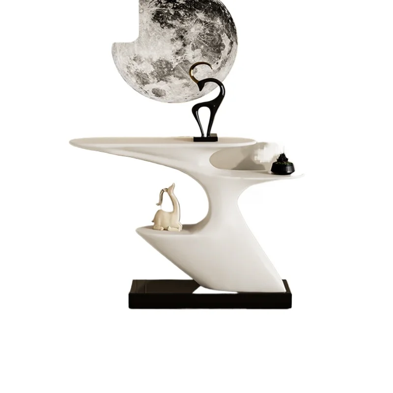Entrance table, art light luxury high-end cabinet, modern simple display stand minimalist entrance table