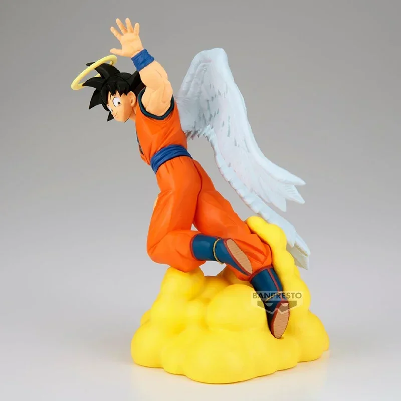 Original Banpresto Dragon Ball Z History Box Vol.13 Son Goku Angel PVC Anime Action Figures Model Collection Toy Gifts