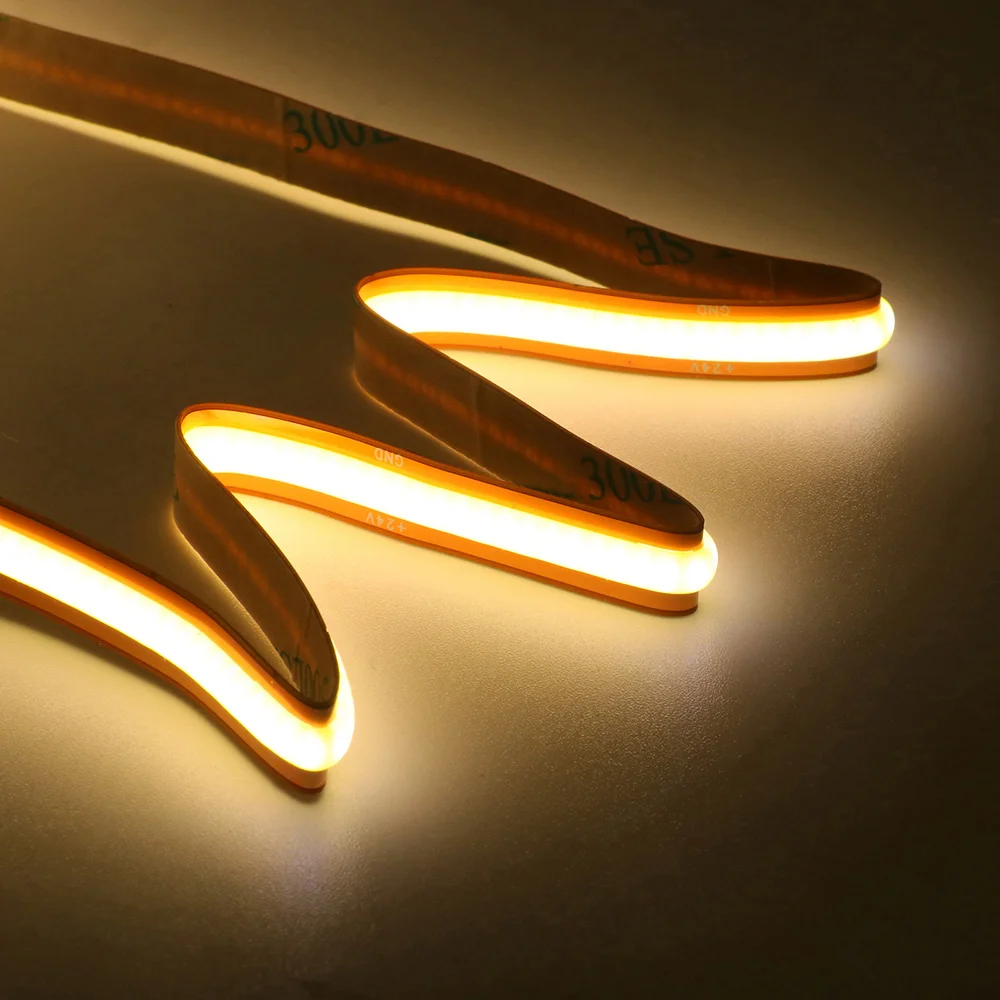 12V 24V 5m 10m 20m COB LED Strip Light Free Cut 720 528 LEDs Flexible Tape Bright Linear Lighting 3000K 4000K 6000K 1m 2m 0.5m