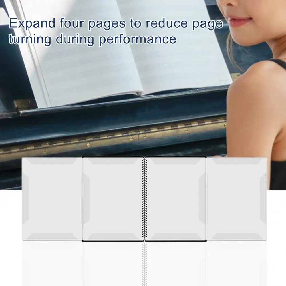 Universal Storage Holder Eco-friendly Music Folder Transparent Sheet Music Storage Folder  Easy Operation