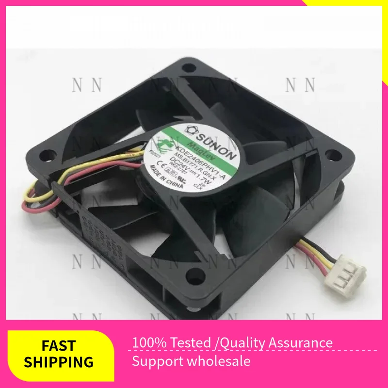 WEP  NEW FOR SUNON 6015 KDE2406PHV1-A DC24V 1.7W Inverter cooling fan