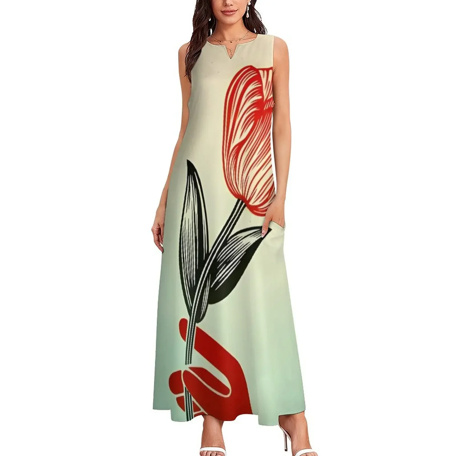 فستان طويل من Rise Above Barbwire فستان حفلة موسيقية للنساء فستان طويل فساتين الشاطئ الخيالية