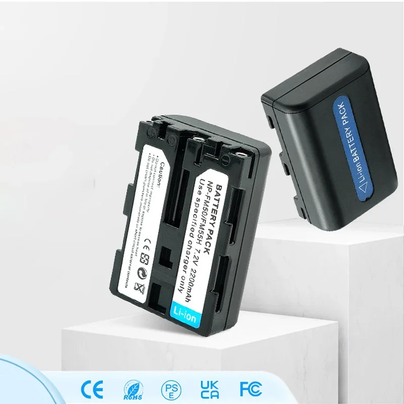 NP-FM50 FM55H Bateria 2200mAh Akumulator do Sony NP-FM51 NP-FM30 NP-FM55H DCR-PC101 A100 Series DSLR-A100 Camera — zdjęcie produktu 3