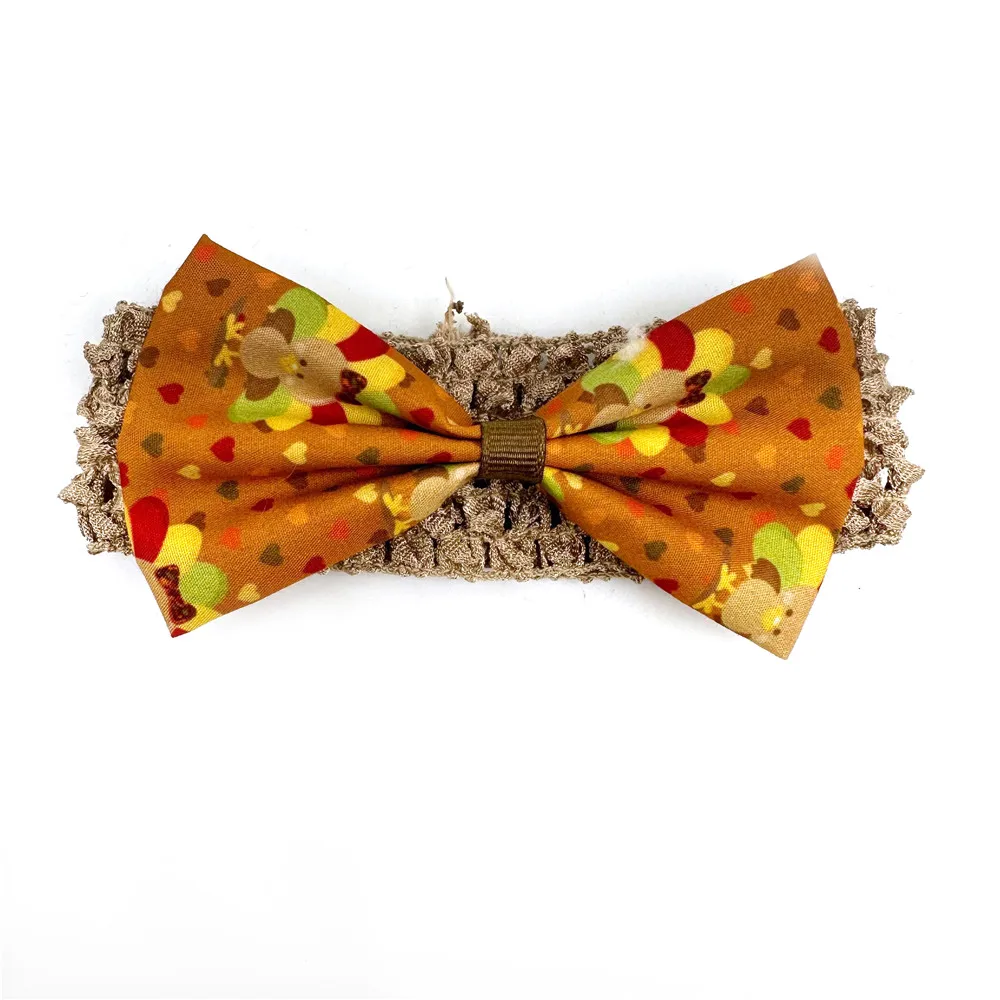 30/50pcs Thanksgiving Small Middle Large Dog Bowtie Pets Accessories Pets Supplies Dog Grooming Product Fall Dog Bow Tie Necktie