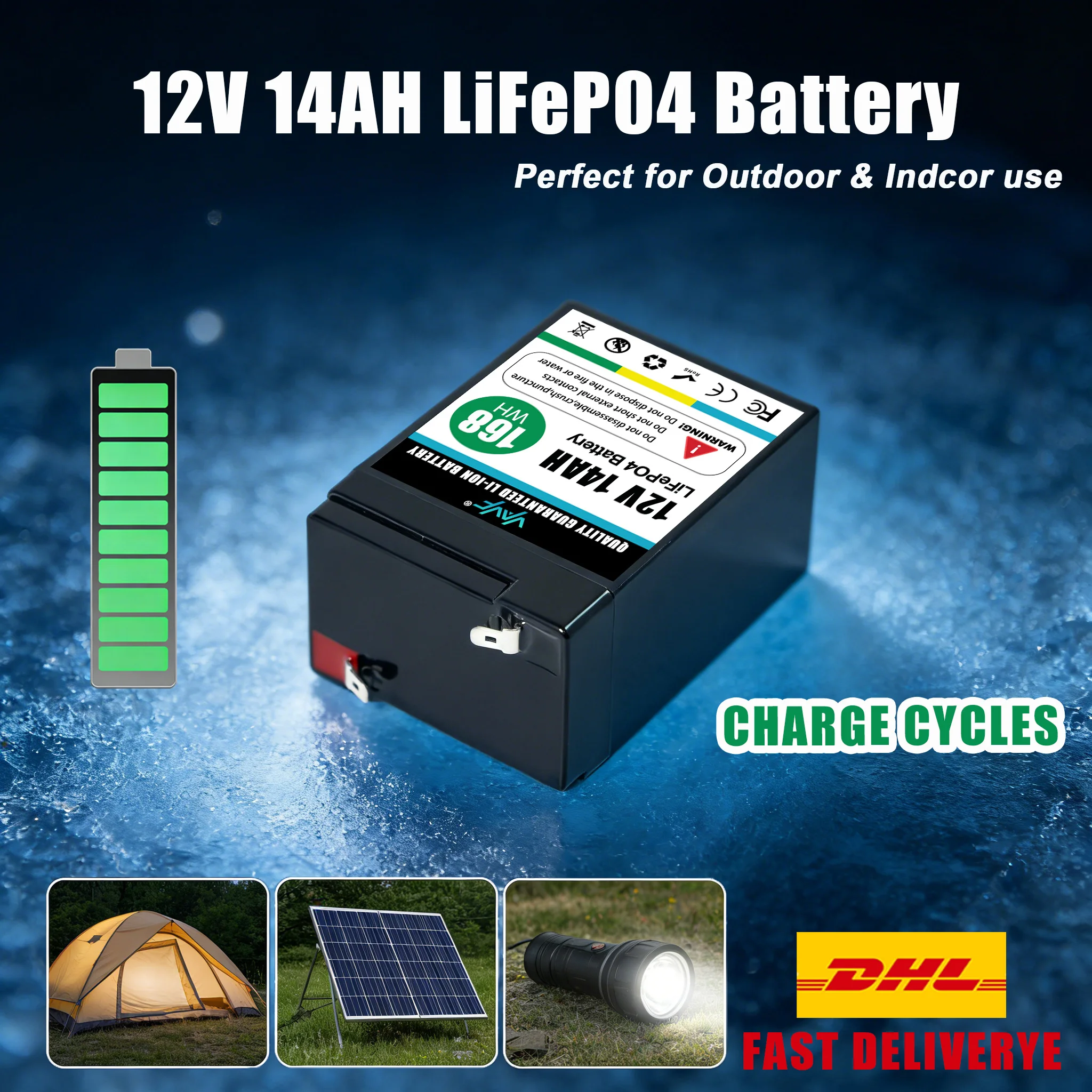 14Ah🍸12V Lifepo4 Ba…