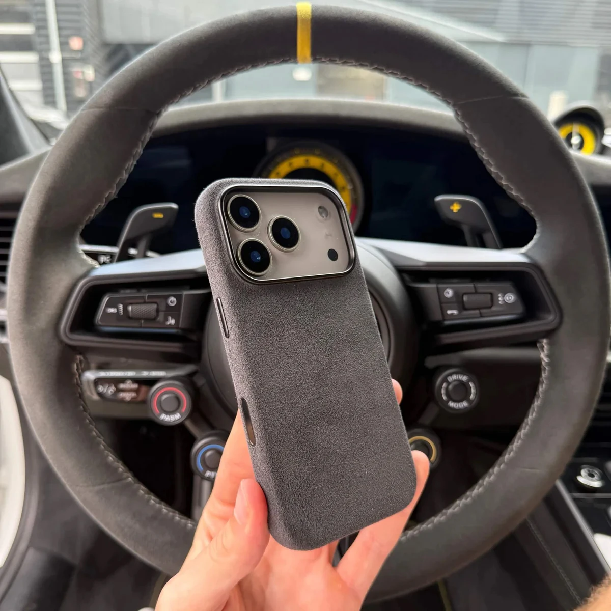 for Alcantara leather Case for IPhone 18 17 Pro Max with Camera Button Protector Macsafe Magnetic Cover for iphone 18proMax