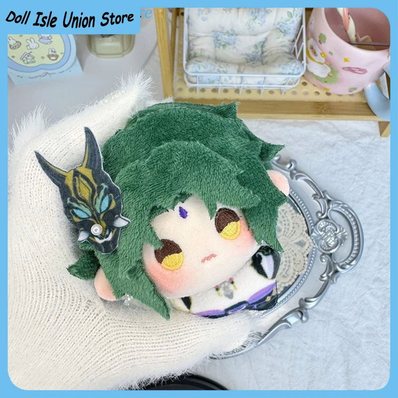 10cm Anime Xiao Genshin Impact Cute Big Head Prited Body Cotton Doll Toys Game Attribute Original Toy Figurine