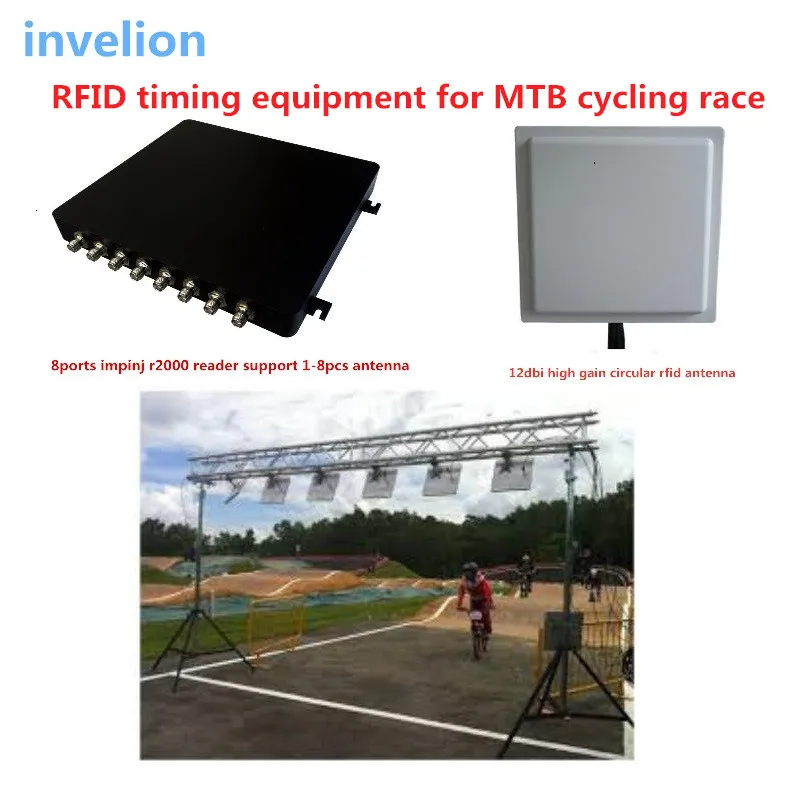 4 Ports Long Range Fixed UHF RFID Reader Sports Racing Timing System Speedway Impinj R2000 Chip With Free C++ SDK TCP Connection