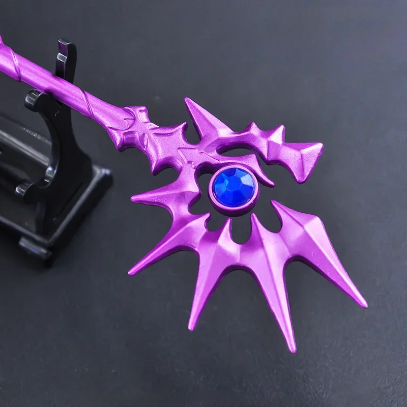 Anime Peripheral Weapons 23cm Purple The Curse of The Gods Alloy Weapons Sword Model Ornaments Collection Artifact Gift Toys