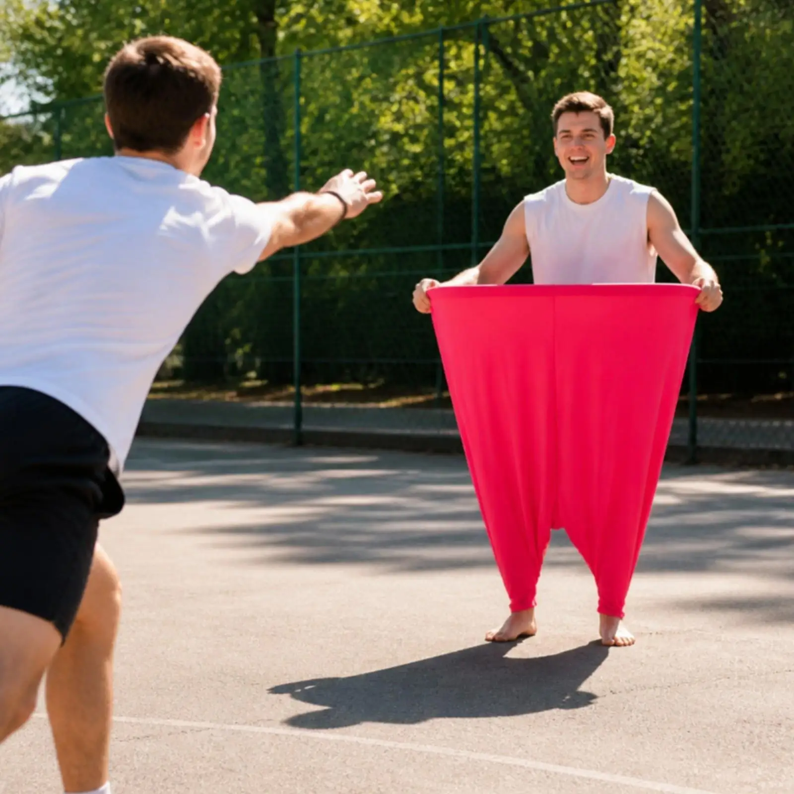 Portable Yard Game Pants Set with Pump and Balls for Outdoor Family Reunion Interactive Throwing Game