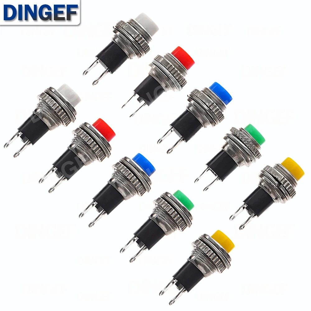 10mm Momentary OFF-(ON) Push Button Switch Upper Screw Thread DS-316 DS-314 Panel Mount
