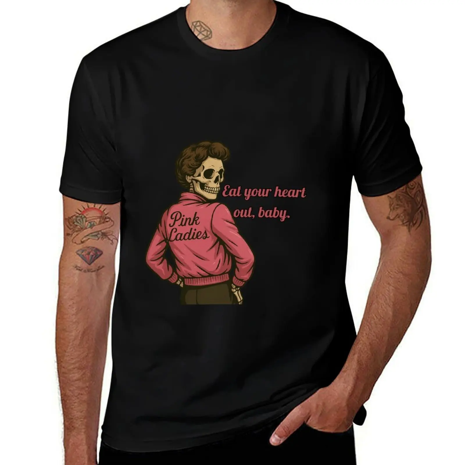 

Skeleton Pink Lady – Eat Your Heart Out, Baby T-Shirt tops tees affliction shirts vintage anime shirt luxury clothes men