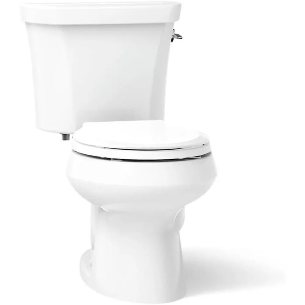 

K-3987-RA-0 Wellworth Round-ront Dual-lush Toilet with Class ive lush Technology and Right-Hand Trip Lever, White, 2 Piece