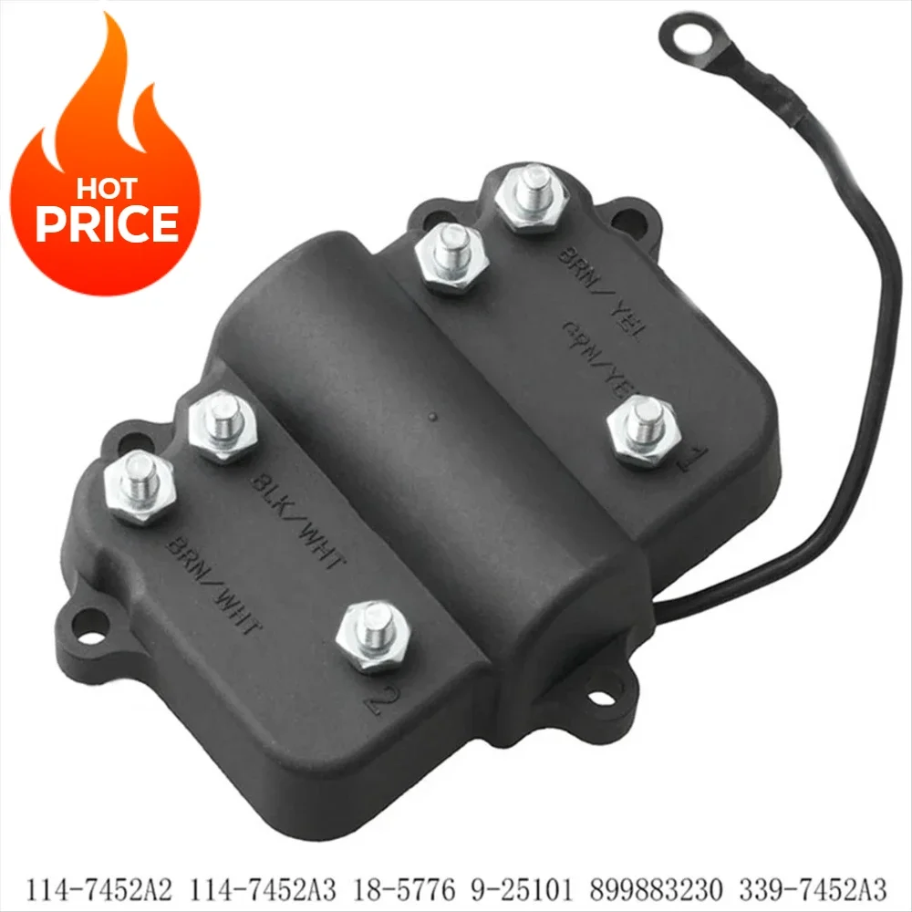 For Mercury 2 Cylinder 18 20 25 35 40 CDI Box  CDI Switch Box Ignition Pack 114-7452A3 339-7452A3 899883230 18-5776