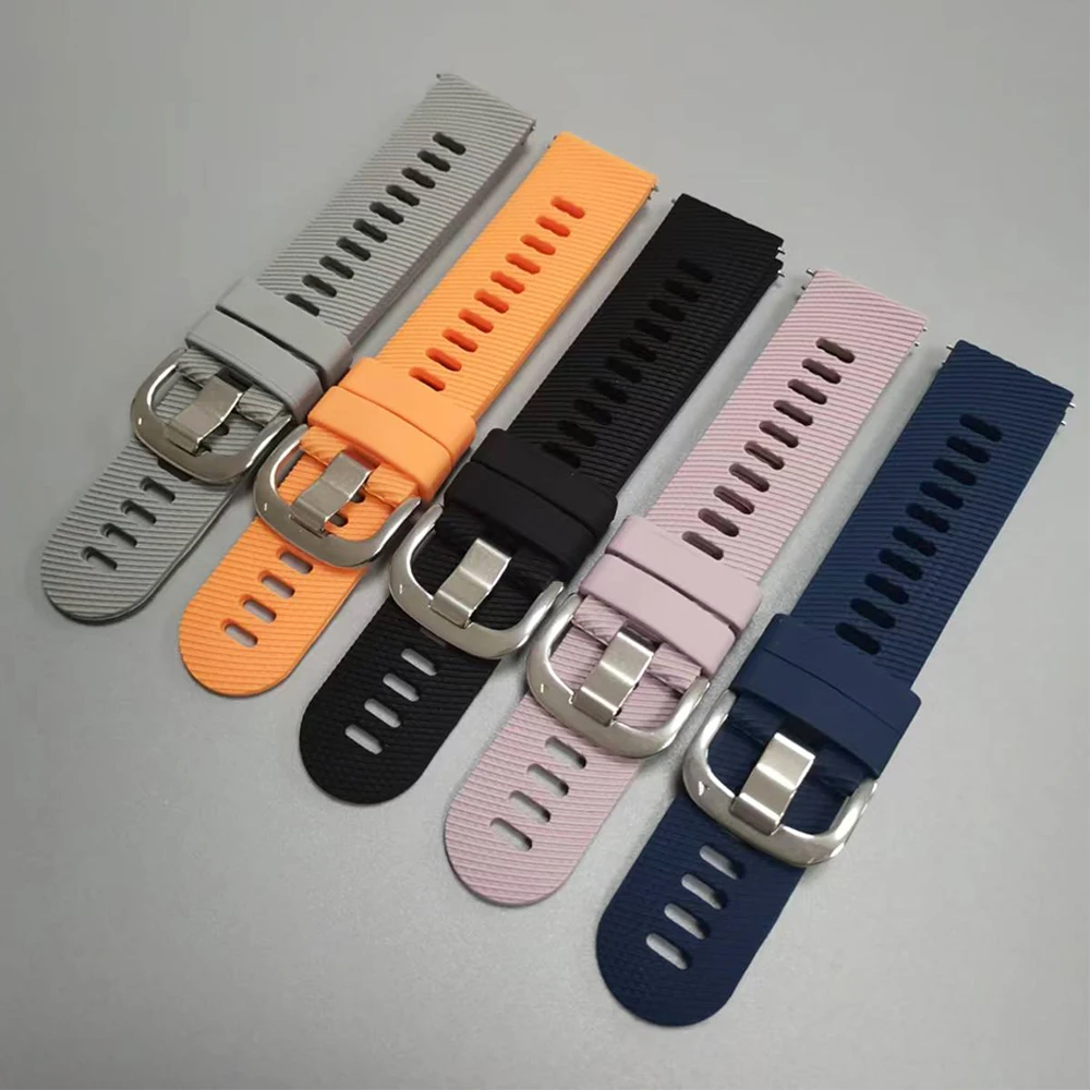 Silicone 22mm 20mm Watch Strap For Amazfit Bip Max/Cheetah 2 Pro Sport Bracelet Correa for Amazfit Balance 3 2 Ultra/Active 2 3