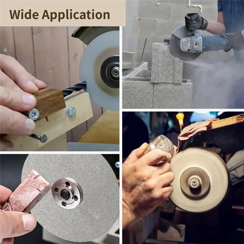A26F-مجموعة أقراص تلميع الماس 6 قطع، 6 بوصة الماس شقة اللفة 80/400/600/800/1500/3000 حصى عجلة اللف قرص الطحن أداة #2