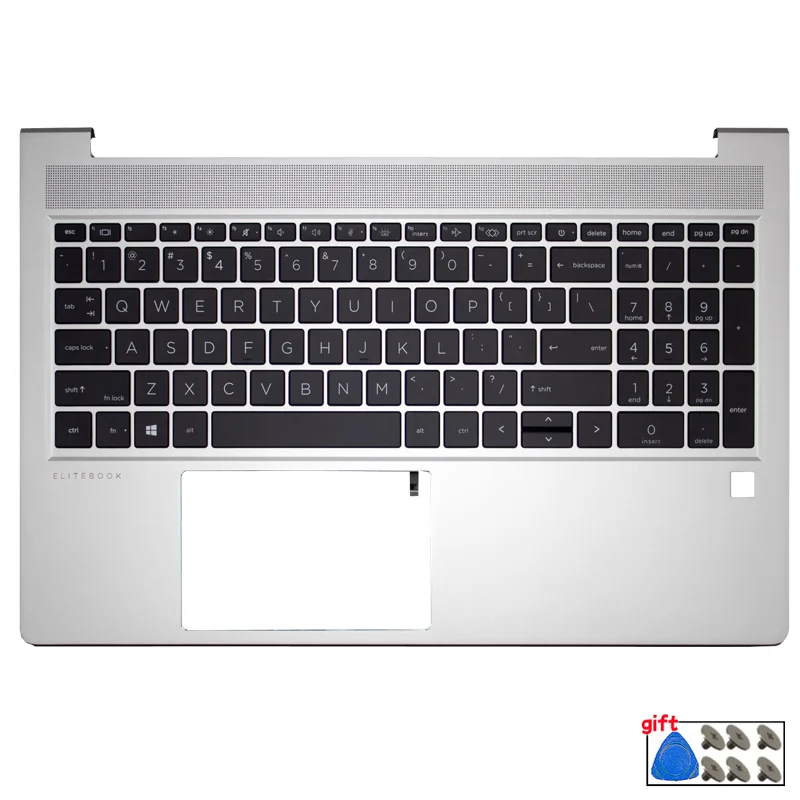 For Elitebook 650 G8 G9 G10 655R G8 G9 G10 US/UK/SP/LA Keyboard With Backlight Palmrest Upper SC Interface Cover Computer Parts