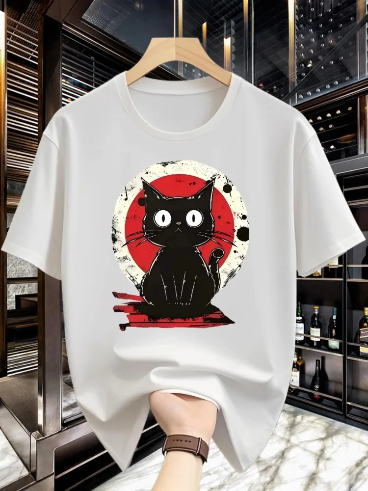 New Summer Men Casual Loose T-shirt - Fashionable Street Style Stylish and Comfortable Made of 100% Pure Cotton Soft Texture