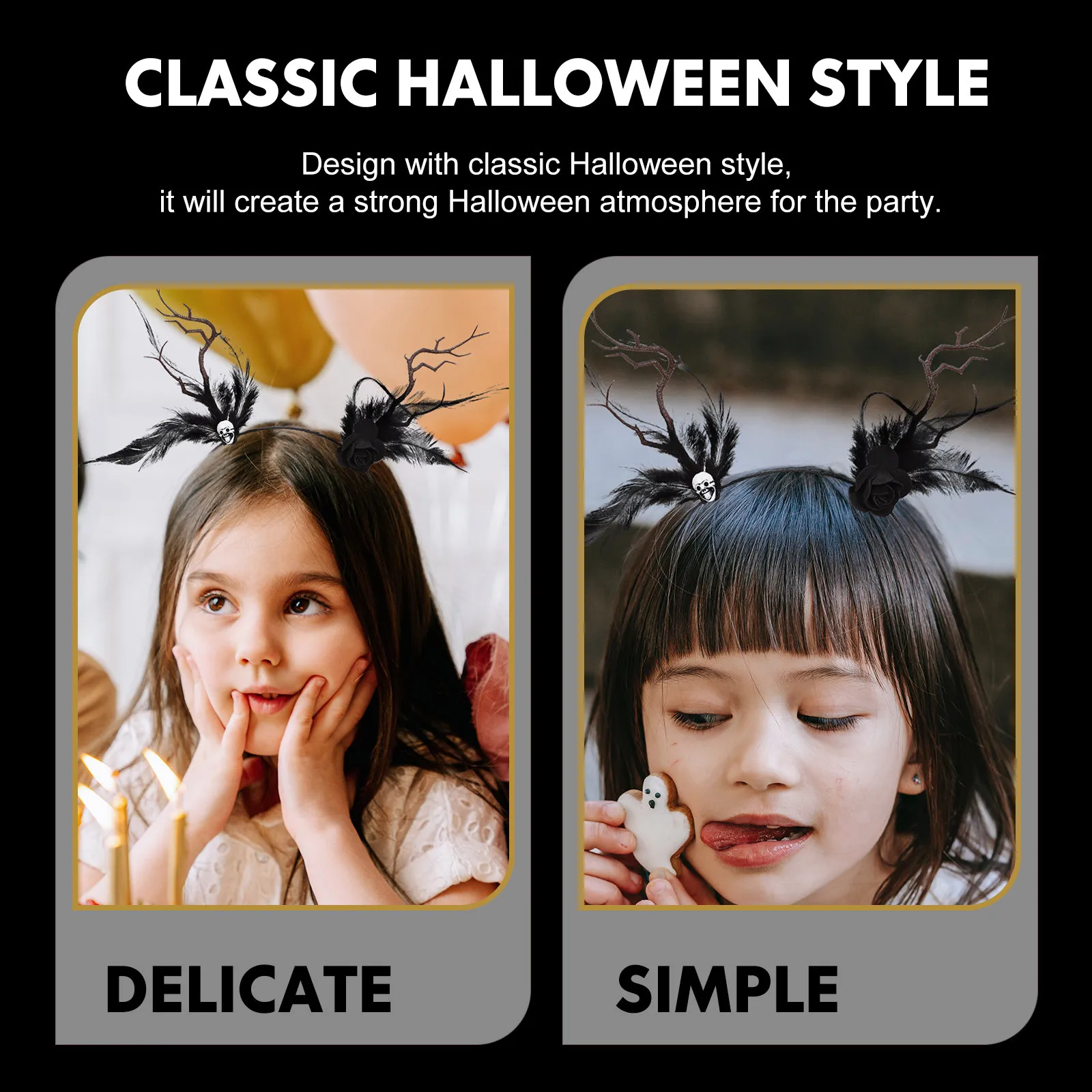 

Повязка на голову, декор для волос на Хэллоуин для костюмированной вечеринки, карнавала, Пасхи, Нового года, товары для вечеринок унисекс