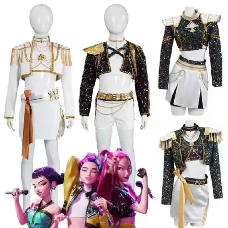 

K Magic Girl T Rumi Zoey Mila Cosplay White Performance Costume Set Creative Production Cosplay Women's Wear
