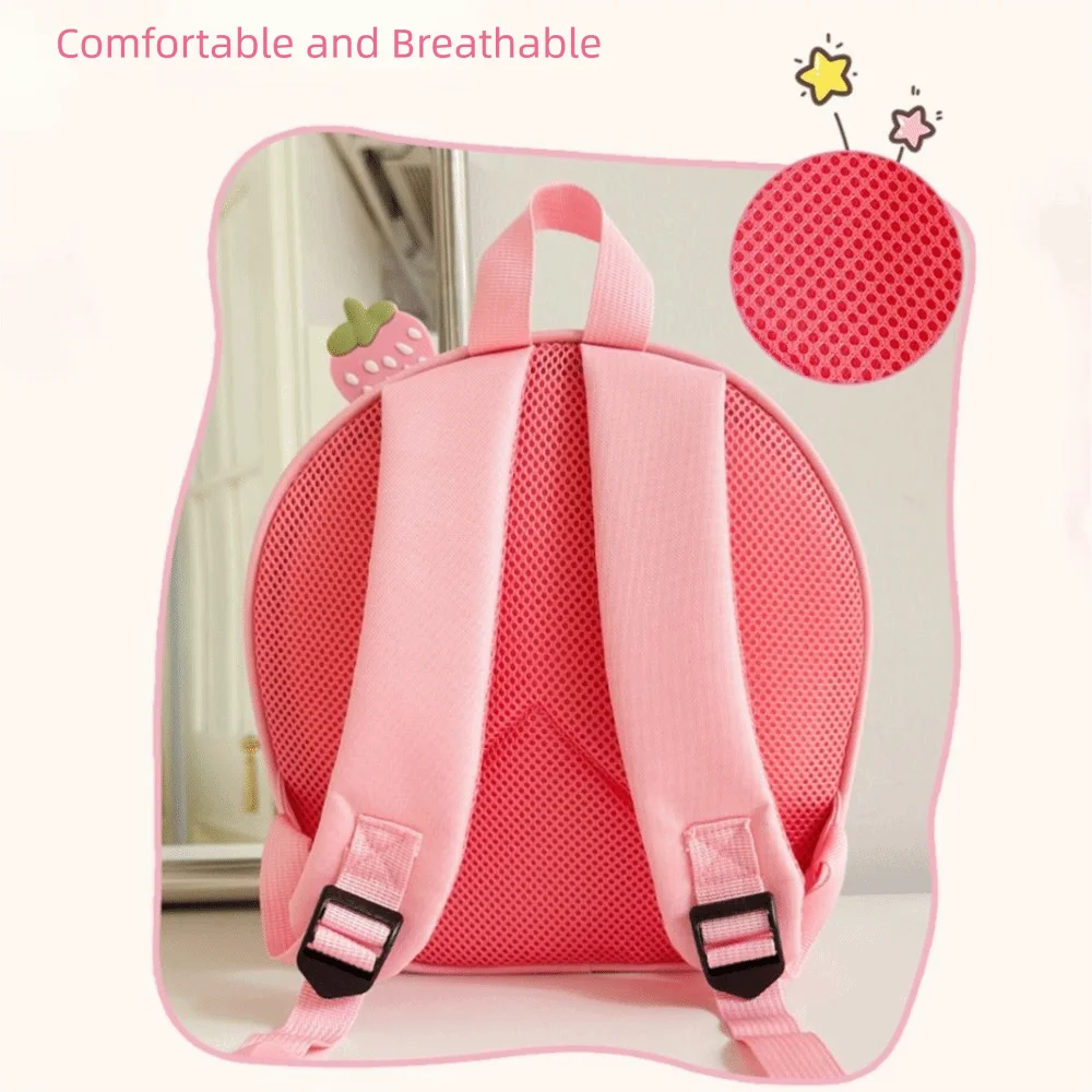 Oxford Cloth Cute Cake Backpack Cartoon Double Shoulder Strap Children's Bag Eggshell Design Kid Backpack