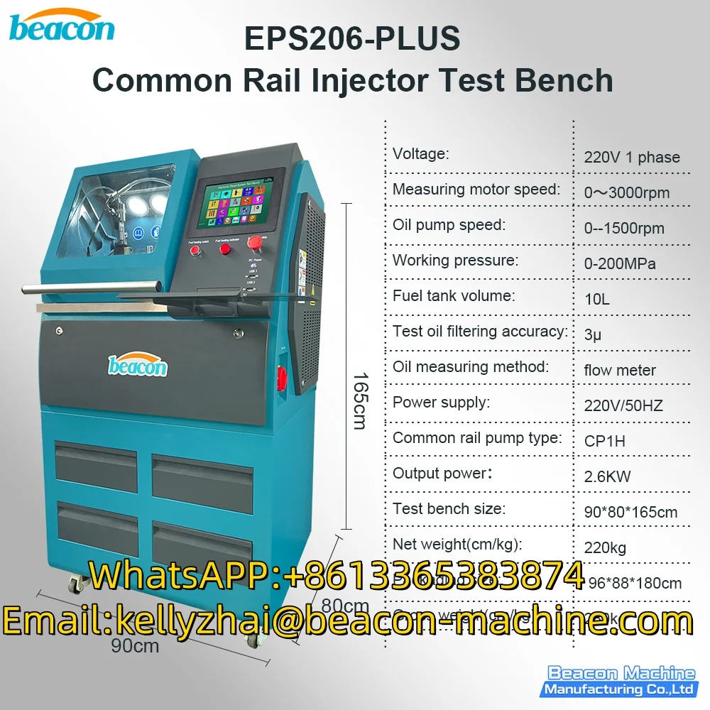 Professional Common Rail Injector Test BenchHigh PressureDiesel Injector Calibration Machine with Piezo Injector Coding Function