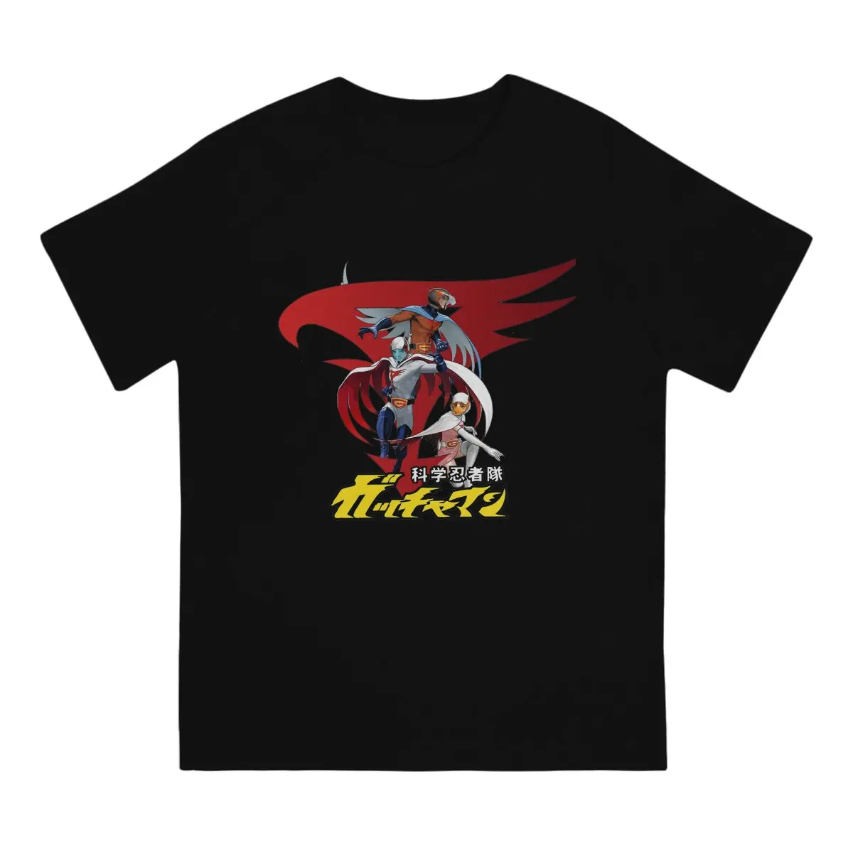 Kagaku Ninja-Tai Gatchaman Team (2) T Shirt Punk Men Tees Summer Clothing Harajuku Crewneck TShirt